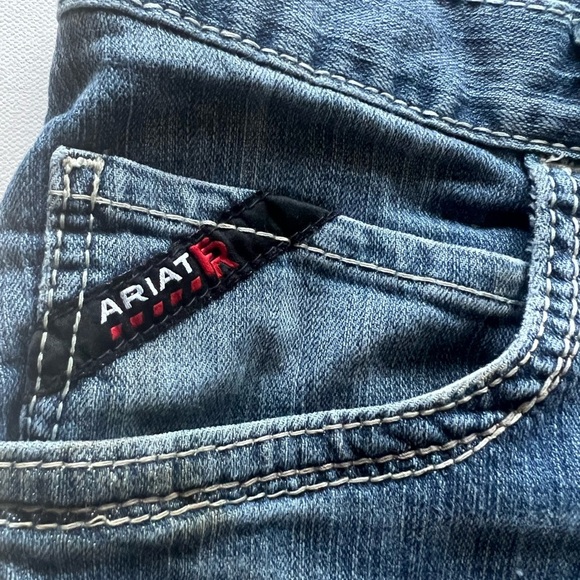 Ariat M4 Rebar FR Jean Shorts Mens 38x10 Low‎ Rise Cut Off Jorts (B5) - Picture 5 of 12